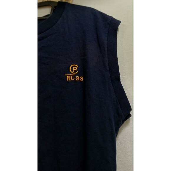 Vintage Deadstock Ralph Lauren RL-93 Sleeveless Vest Tank Navy Blue NWT Rare - Picture 4 of 7